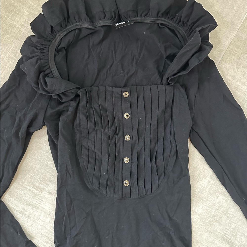 Wolford Black Long Sleeve Shapewear Bodysuit